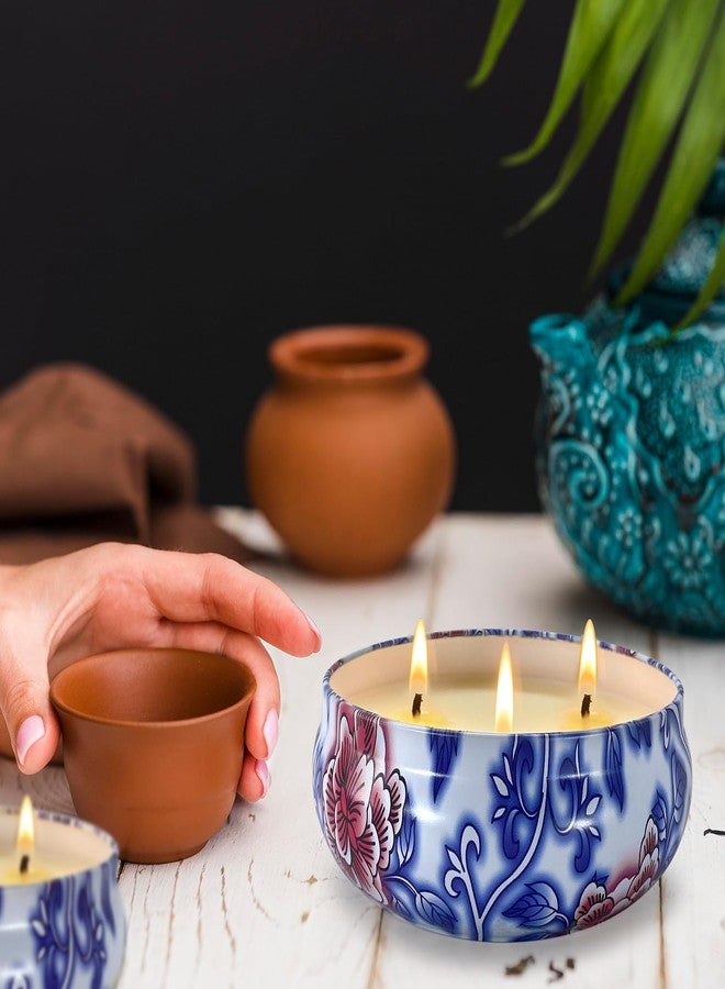 Jeximing 3 Wick Large Citronella Candle & Rosemary Scented Candle & Sage Scented Candle, 3 Pack 13.5oz Outdoor Candles, Soy Wax Candle Set for Indoor, Up to 200hrs Burning Emergency Candles - Image 5